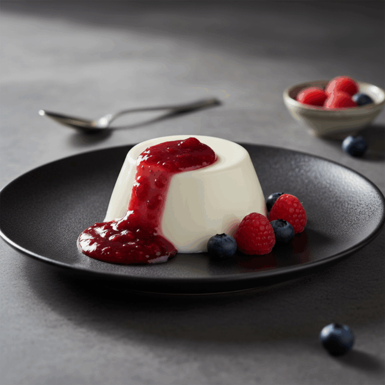 A Sobremesa Elegante: Panna Cotta e Frutas Vermelhas