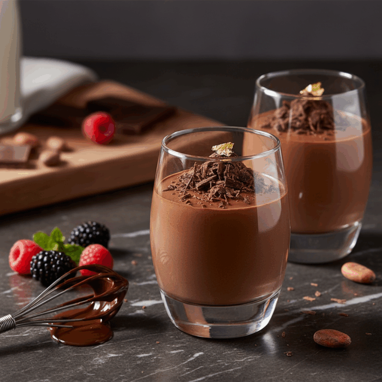 A Receita Clássica Vegana de Mousse de Chocolate
