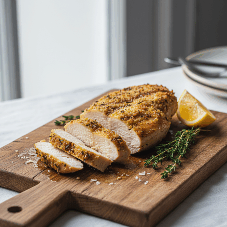 Frango Grelhado com Crosta de Ervas e Limão