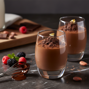 A Receita Clássica Vegana de Mousse de Chocolate