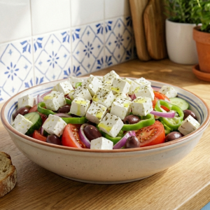 A Receita Clássica de Salada Grega (Horiatiki)